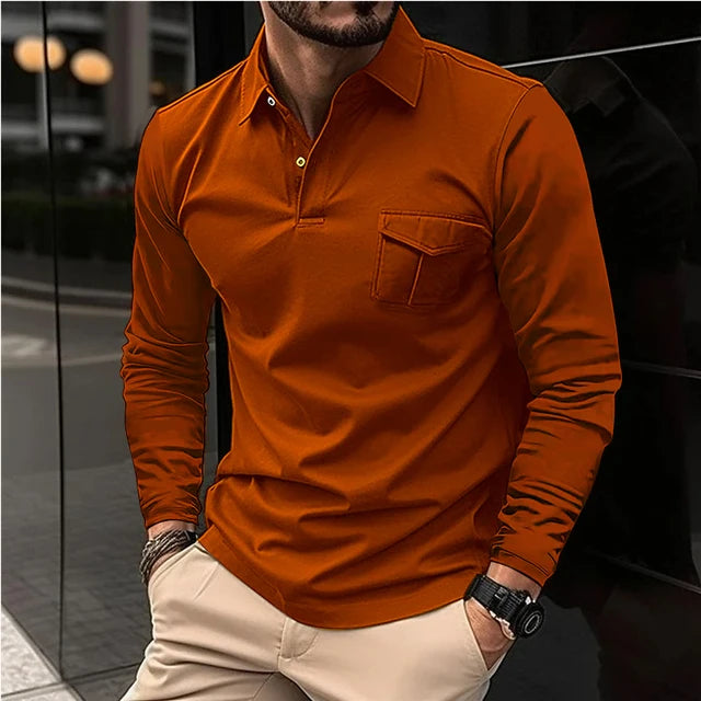 Rik - Poloshirt met lange mouwens