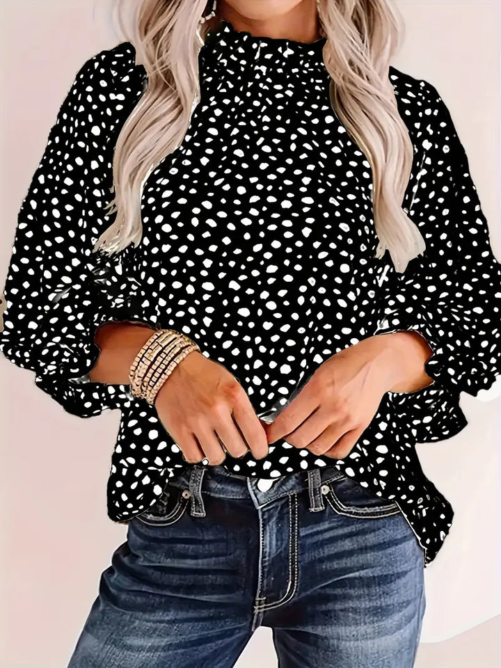 Floor - Vrouwen Blouse met luipaardprint