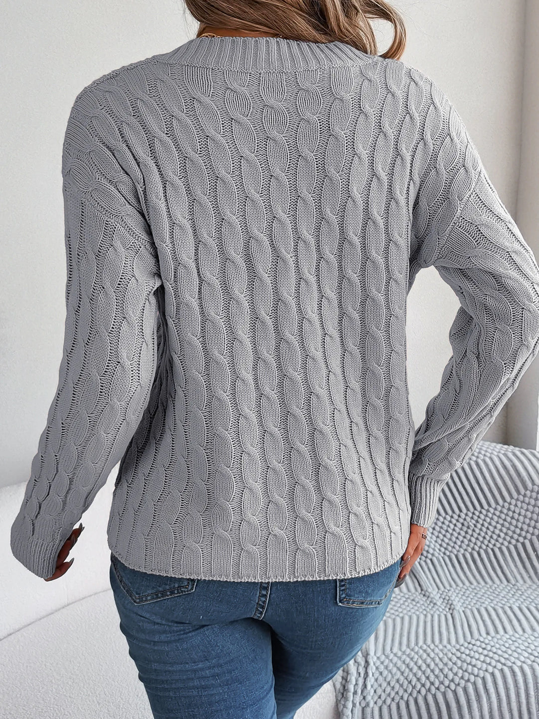 Sterre - Dames gebreide V-hals Pullover