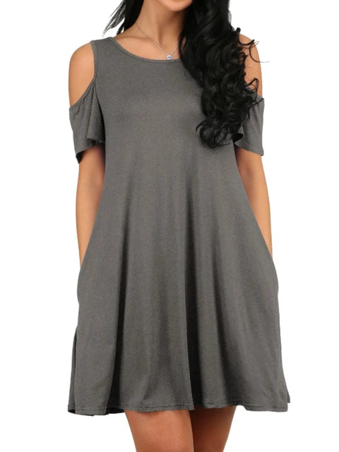 Sarah -  Off Shoulder Jurk