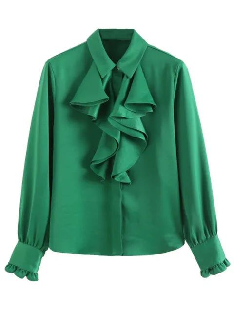 Jacqueline - Luxe Satijnen Overhemd