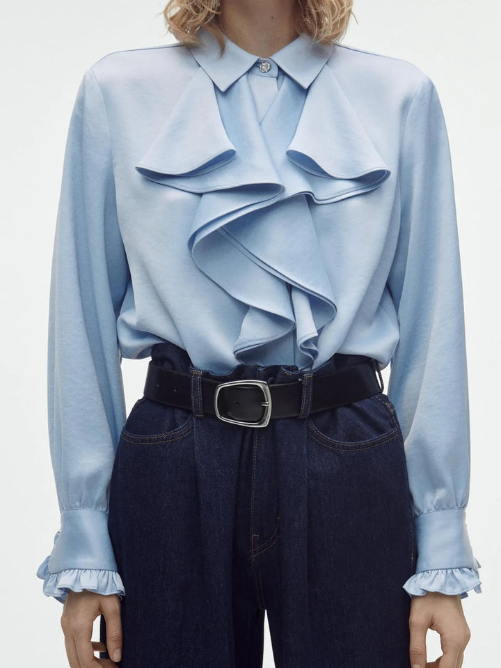 Jacqueline - Luxe Satijnen Overhemd