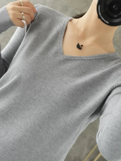 Tamara -  Gebreide truien met V-hals