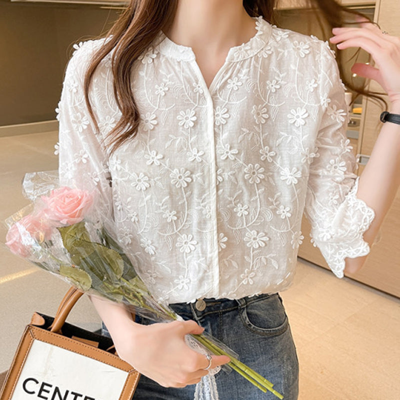 Gaby - Kanten Blouse