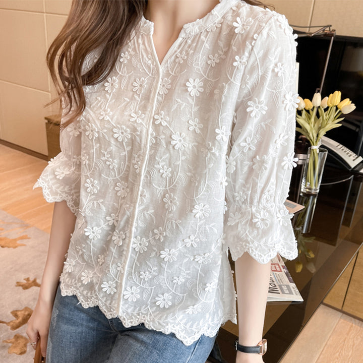 Gaby - Kanten Blouse