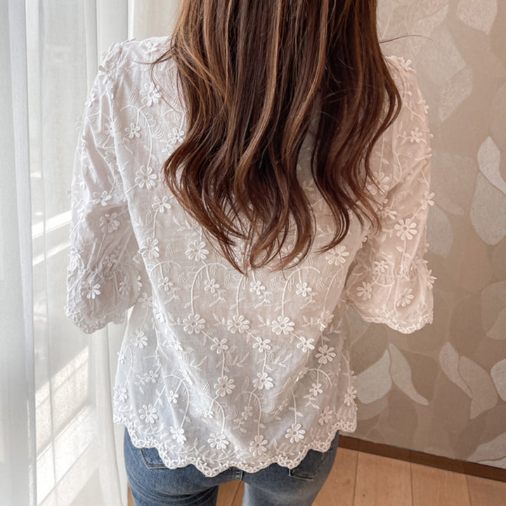 Gaby - Kanten Blouse